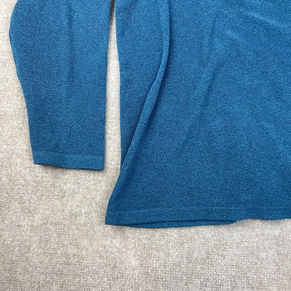 The North Face Polartec Classic Fleece Jacket Men's XL Blue Quarter Zip Pullover